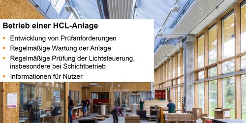 Vortragsfolien „Human Centric Lighting - Definition, Planung und Betrieb"