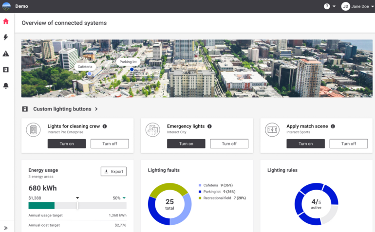 Ob Gebäude oder ganze Quartiere – Benutzeroberflächen geben einen schnellen und intuitiven Überblick.