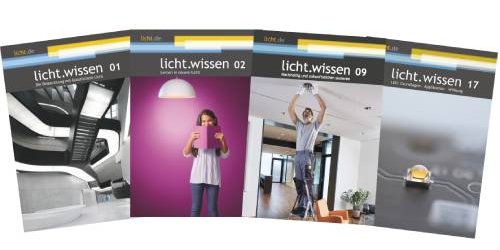 Die Broschüren der Heft-Reihe licht.wissen