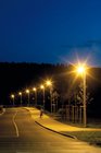 Durch das Abschalten jeder zweiten Straßenleuchte entstehen sogenannte Tarnzonen, die eine große Unfallgefahr auf den Verkehrswegen darstellen. Durch das gleichmäßige Herunterregeln aller Leuchten können diese vermieden werden. (Foto: licht.de/Trilux)