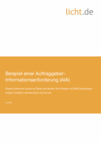 Beispiel einer Auftraggeber-Informationsanforderung (AIA) für Beleuchtung